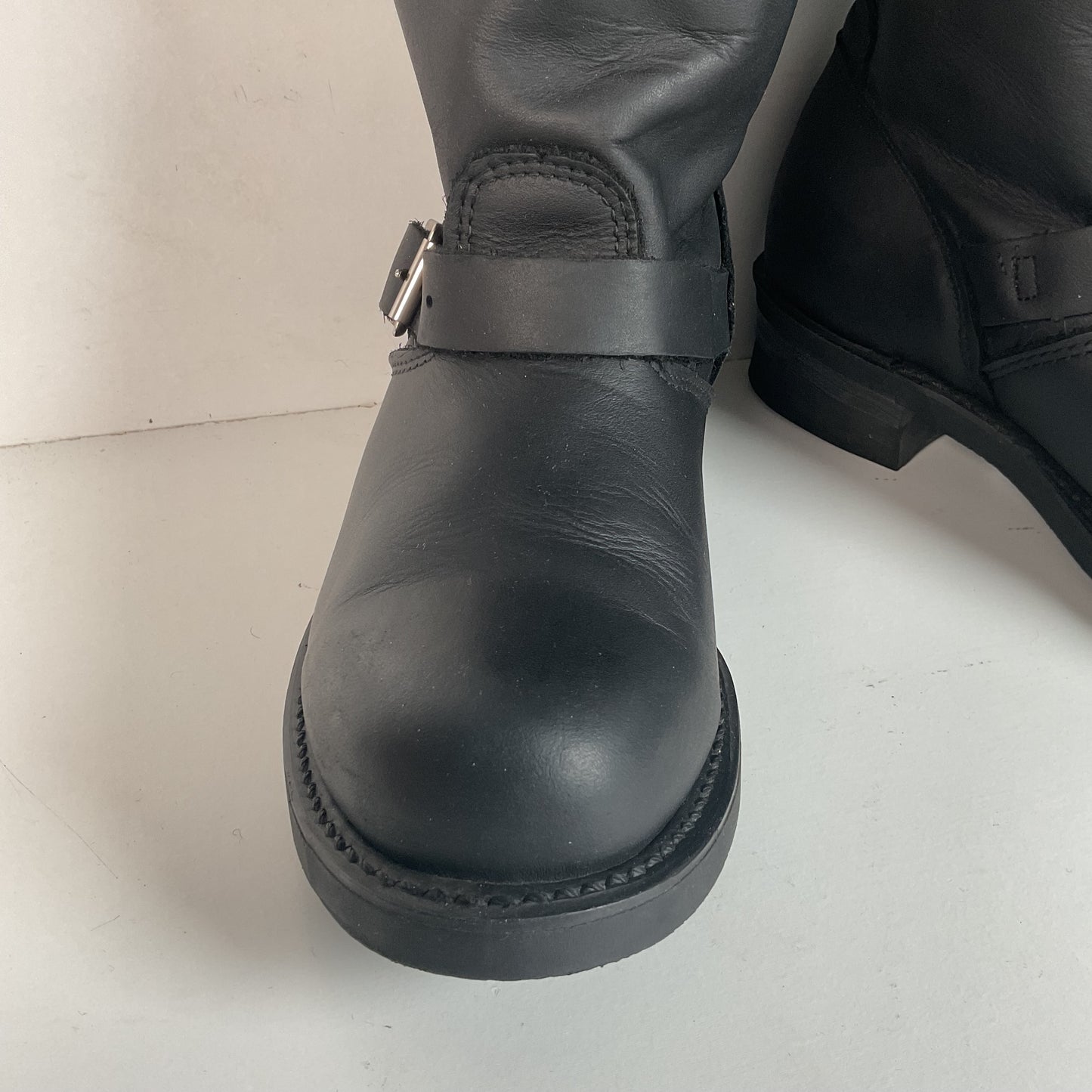 Frye Women’s 16R Tall Black Engineer Boots 7.5 M USA Made