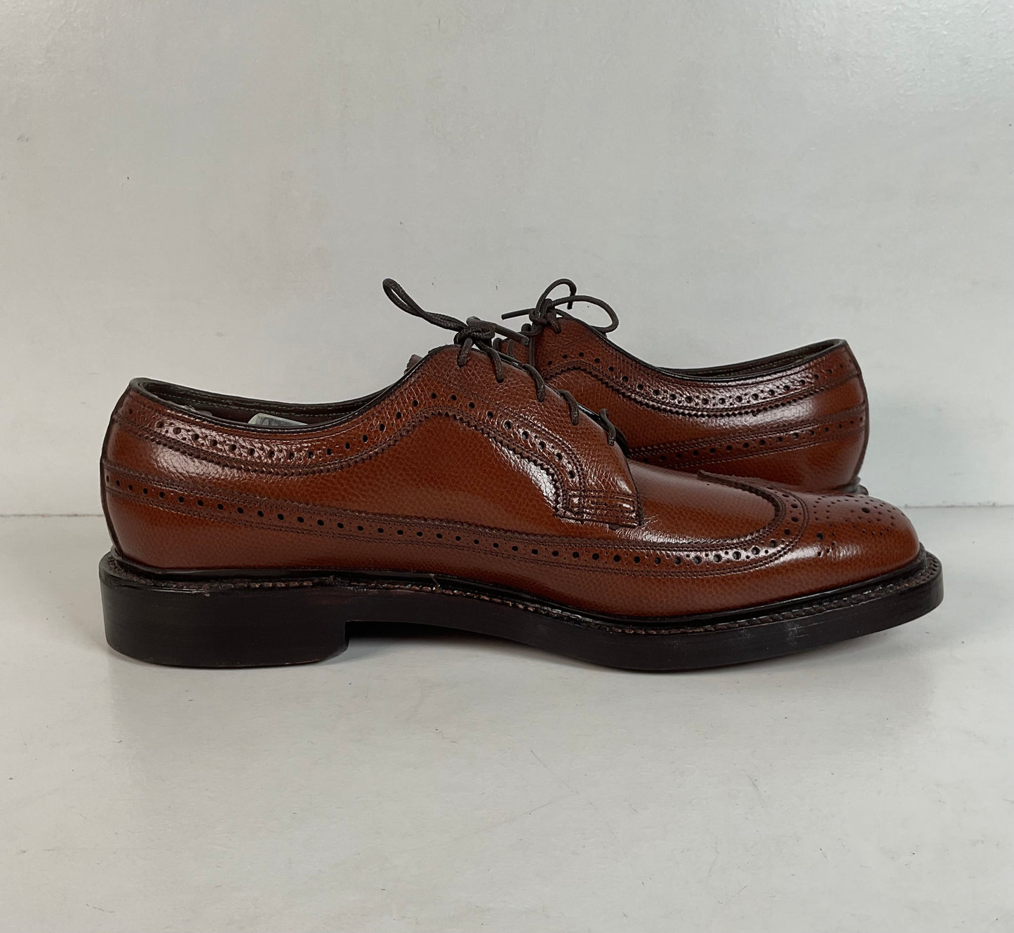 Vintage Florsheim Imperial Longwing Derby Loafers | V-Cleat | 93602 | Narrow | Men’s 9 C