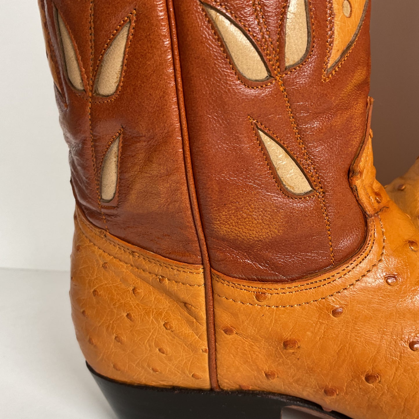 Cuadra Butterfly Cowgirl Boots | Tooled Ostrich Inlays | Exotic | Women’s 7