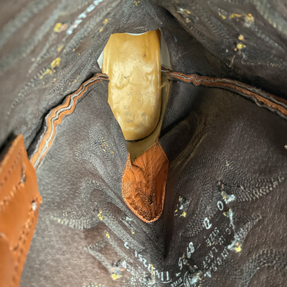 Justin Full Ostrich Quill Cowboy Boots | Exotic | USA Made | Men’s 10 D