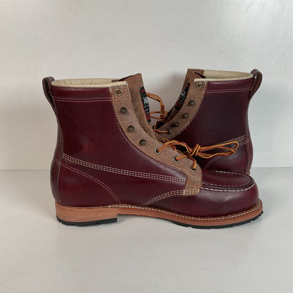 Woolrich Woodsman Moc Toe Boots 10 D USA Made Tobacco