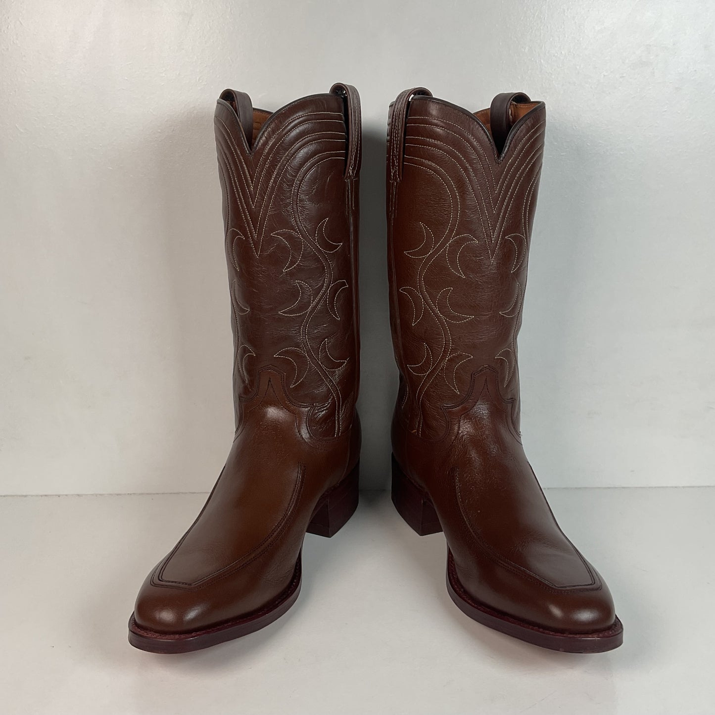 Vintage 1970s Dan Post Cowboy Boots 9 D French Toe