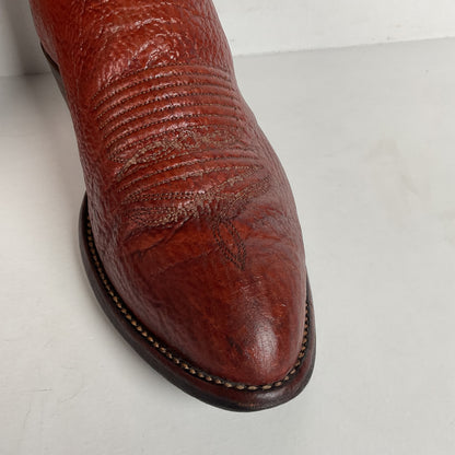 Vintage J. Chisholm Shark Skin Cowboy Boots | USA Made | Exotic | Men’s 10 D