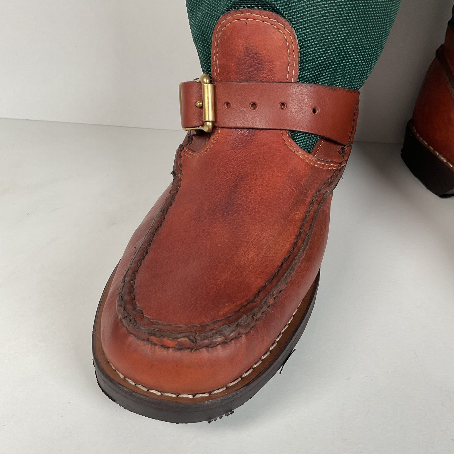 Vintage Gokey Botte Sauvage Snake Boots | Green Canvas | Men’s 13.5 D