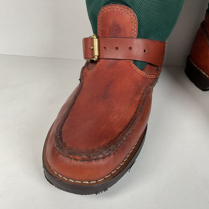 Vintage Gokey Botte Sauvage Snake Boots | Green Canvas | Men’s 13.5 D