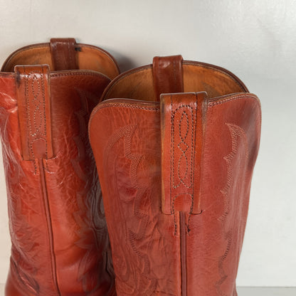 Lucchese 1883 Caiman Crocodile Inlay Cowboy Boots 9 D Exotic