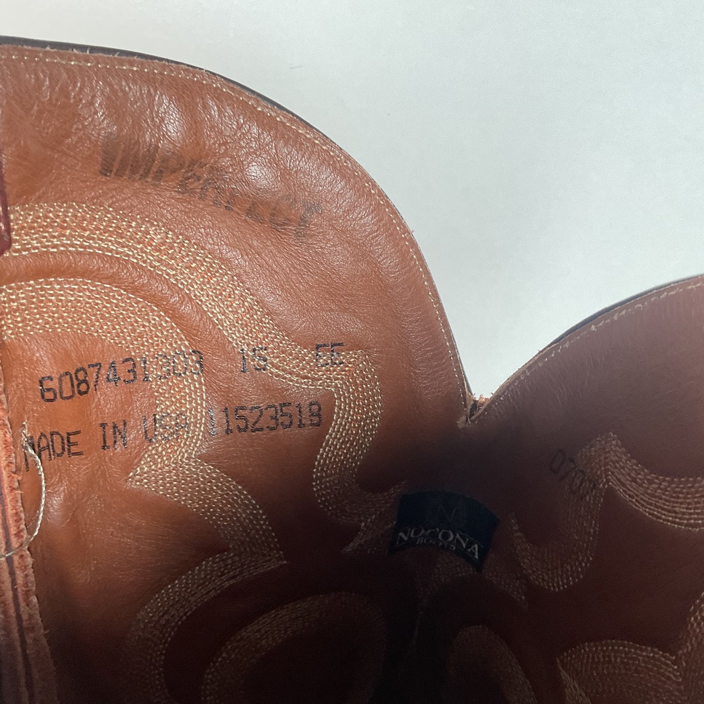 Vintage Nocona Ostrich Leg Cowboy Boots | Exotic | USA Made | Men’s 15 EE