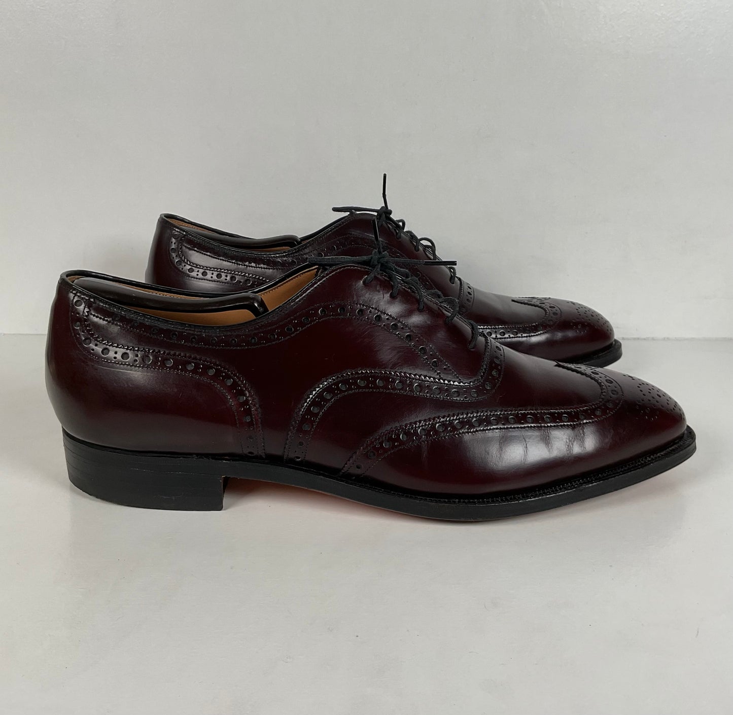 Vintage Johnston Murphy Oxford Shoes | Burgundy Calf | USA Made | Men’s 12 D