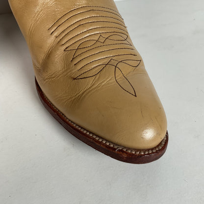 Vintage Siete Leguas Cowboy Boots | 1970s | Blonde Calfskin | Men’s 10 EE