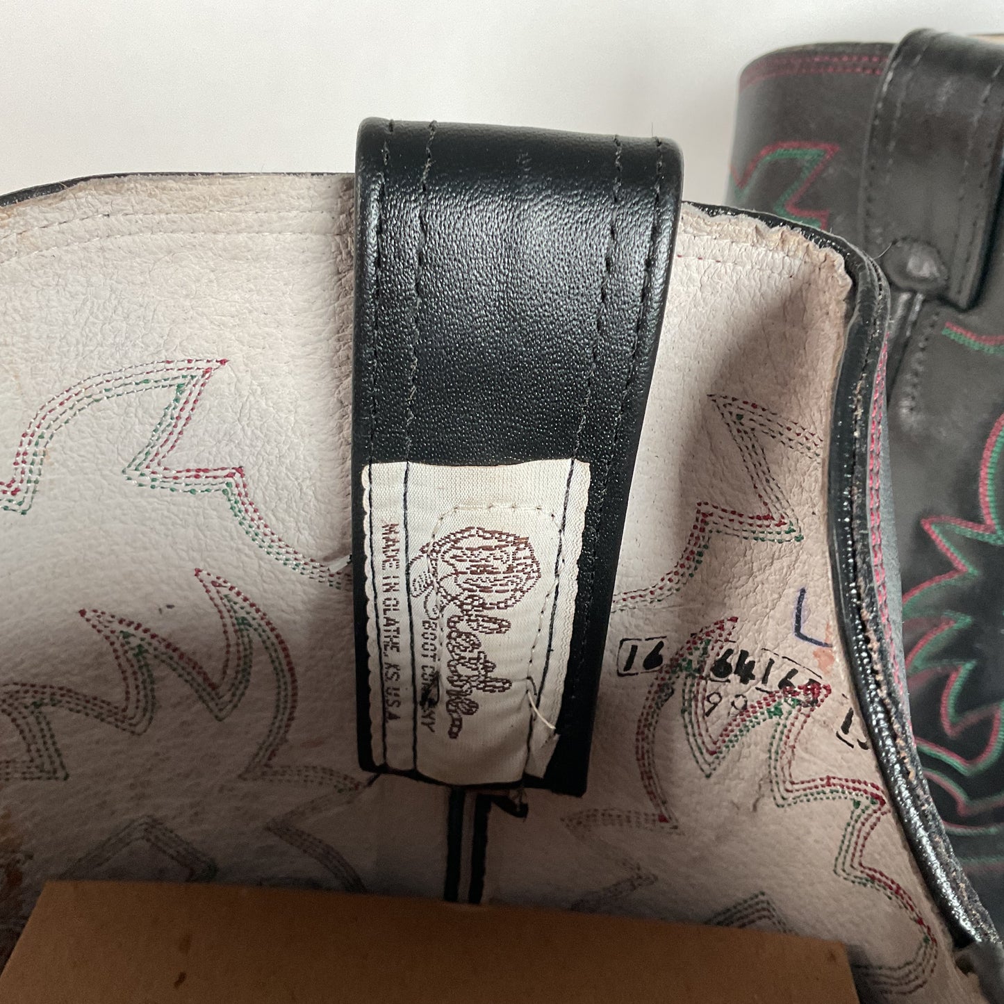 Vintage Olathe Sea Bass Cowboy Boots | Exotic | USA Made | 13 EE