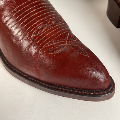 Vintage Dan Post Cowboy Boots | 1970s | Brown | Men’s 7 D