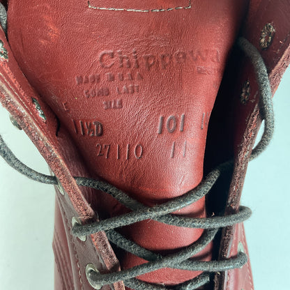 Chippewa Redwood Lace Up Boots 11.5 D USA Made