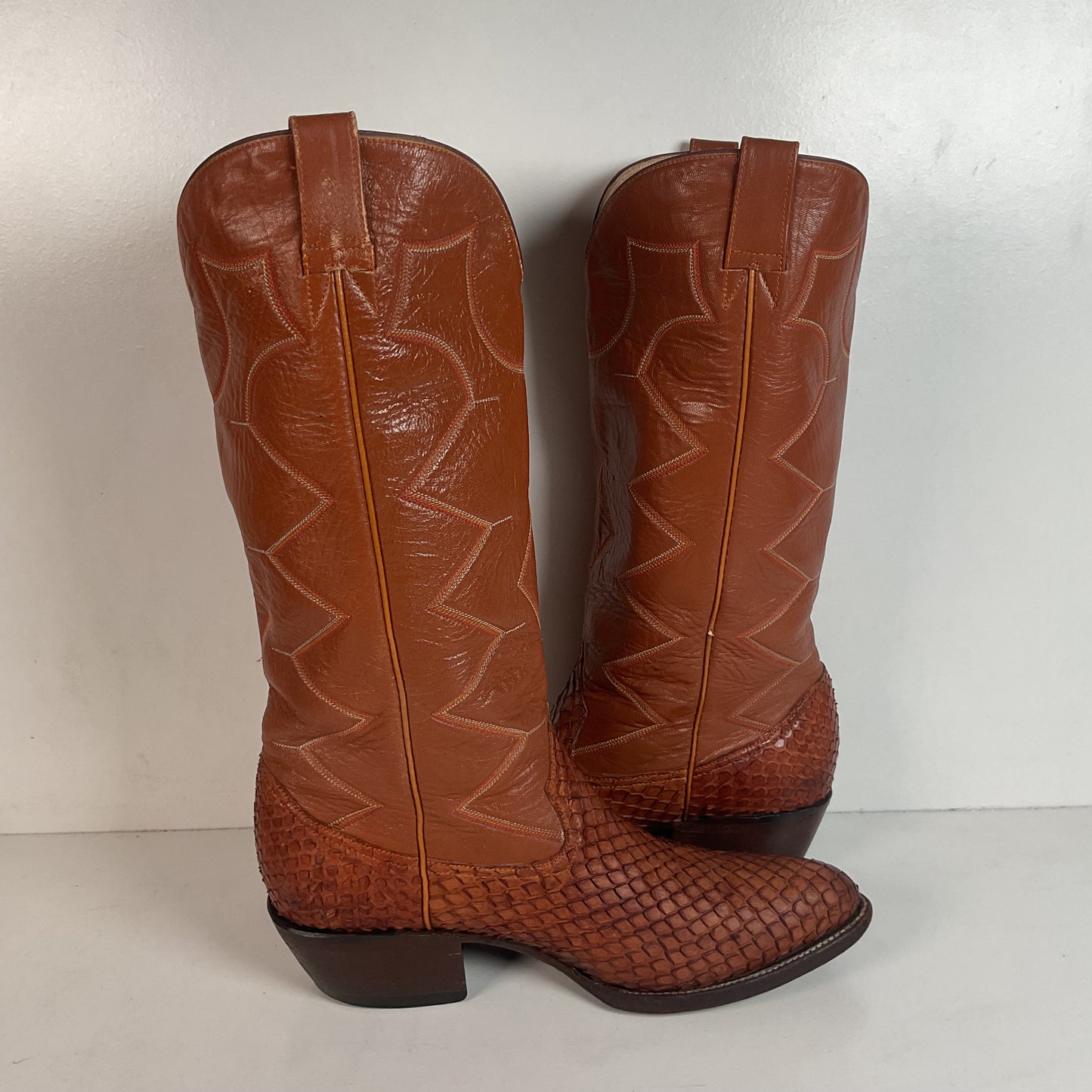 Exotic Anaconda Snakeskin Cowboy Boots Mexico 28.5 | US Men’s 10.5