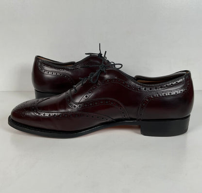 Vintage Johnston Murphy Oxford Shoes | Burgundy Calf | USA Made | Men’s 12 D