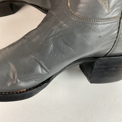 Remington Custom Cowboy Boots | USA Made | Grey | Men’s 8.5 B | Women’s 9.5