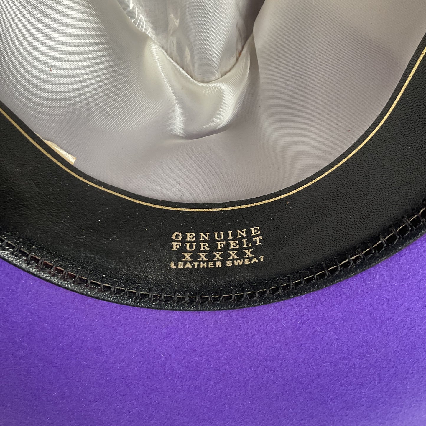 Beaver Brand Purple Cowgirl Hat 6 3/4” USA Made 5X