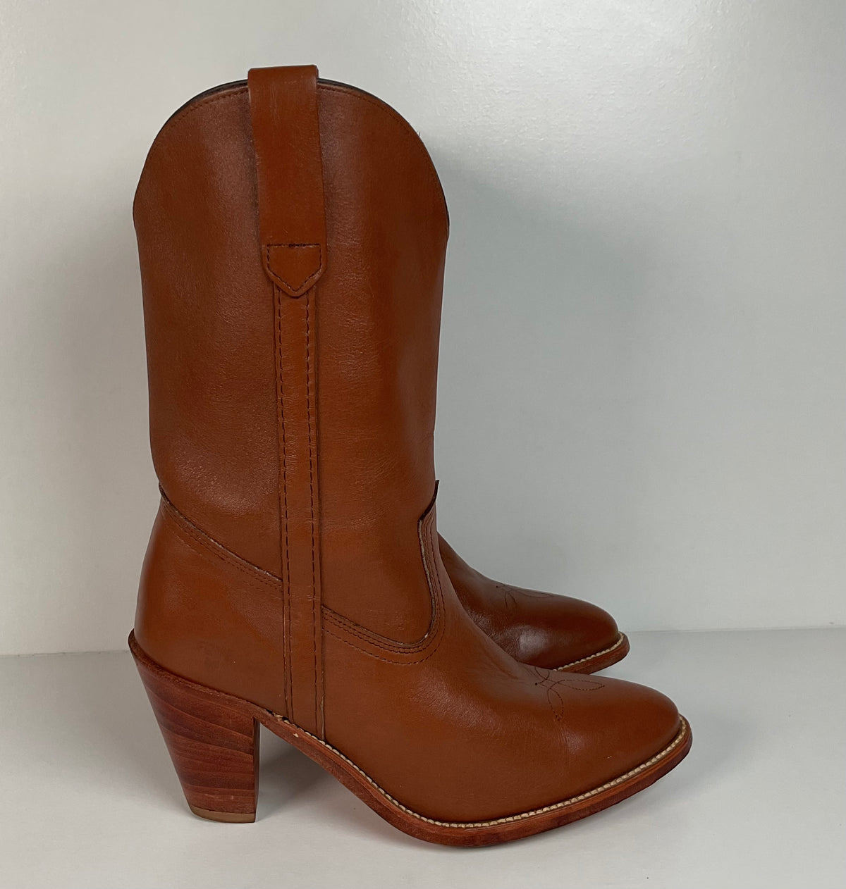 Vintage Frye Cowgirl Boots | USA Made | Brown | Women’s 9 B