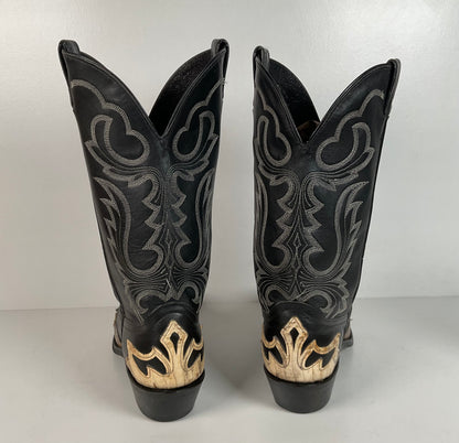 Dan Post for Code West Cowboy Boots | Python Snakeskin Tip | USA Made | 9 Wide