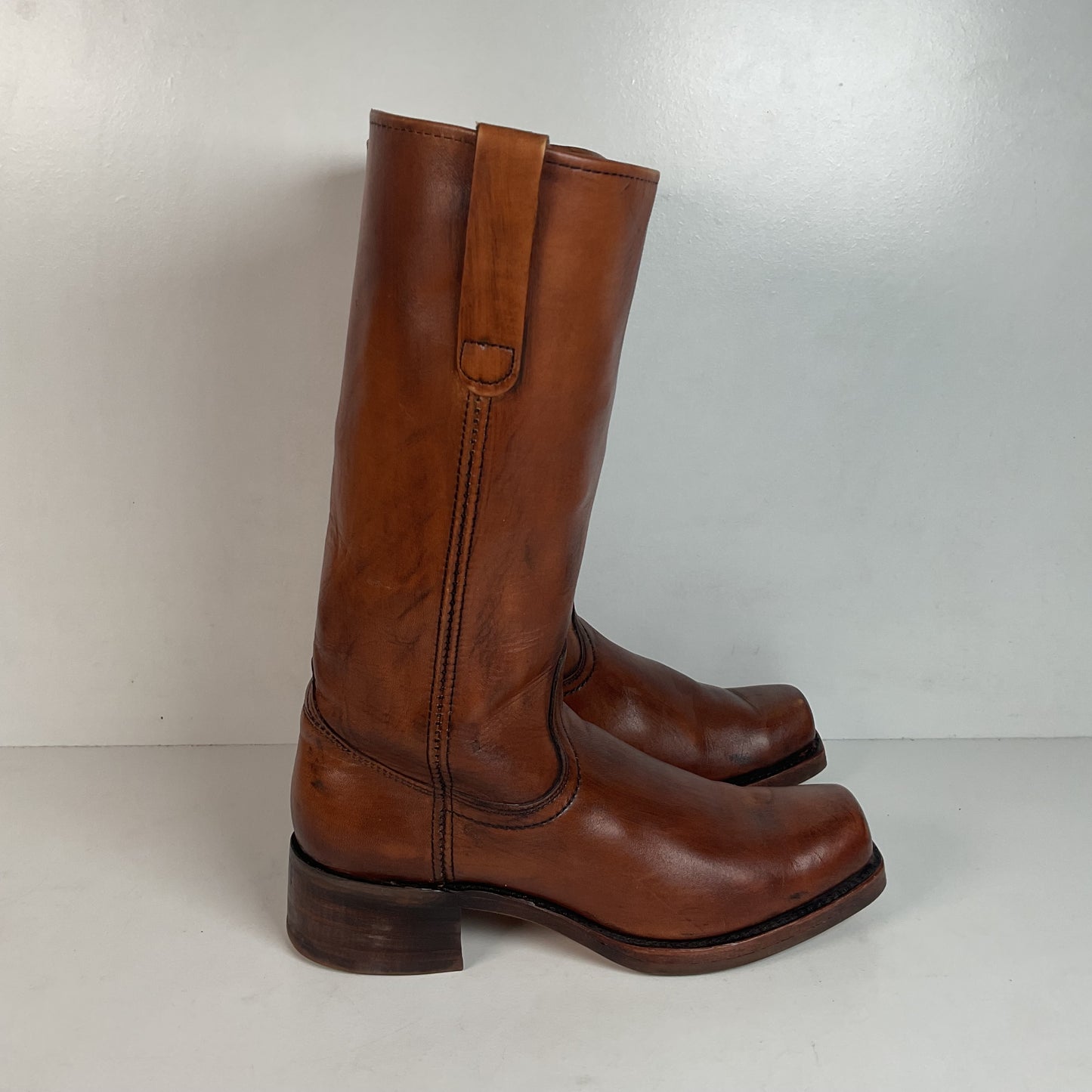 Vintage Sears Chunky Campus Boots 10.5 D USA Made Cutter Toe