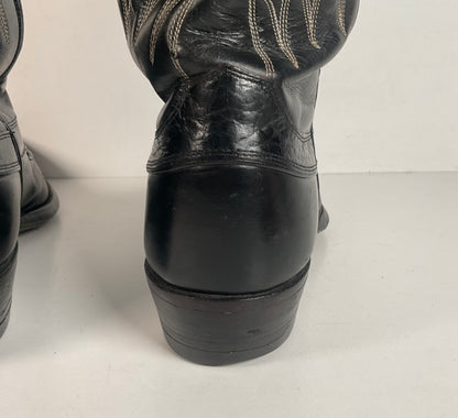 Vintage Justin Algonquin Toe Cowboy Boots | 1960s-1970s | Men’s 8.5 D