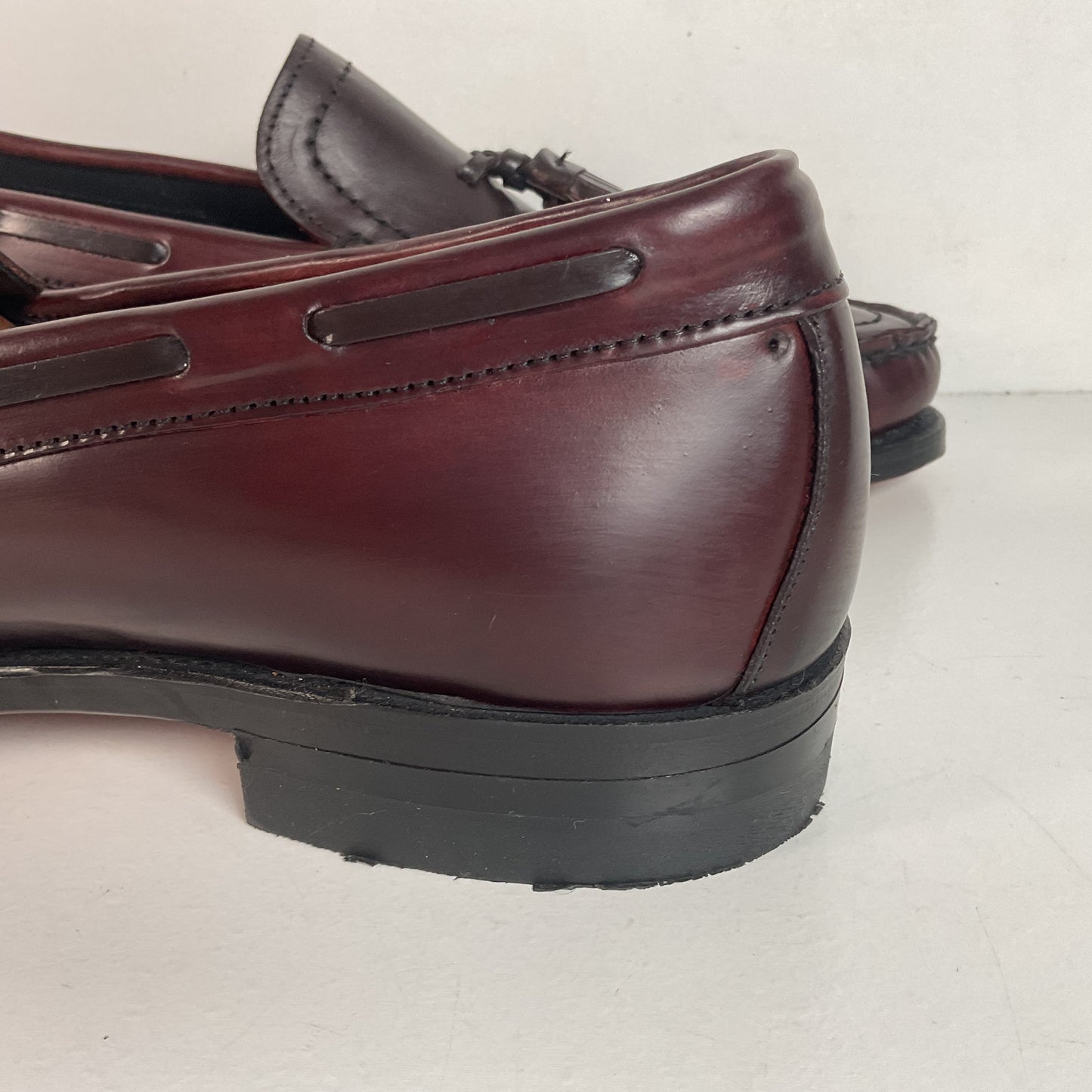 Vintage 1970s Hanover Handsewn Moccasin Loafers 10 D Genuine Shell Cordovan