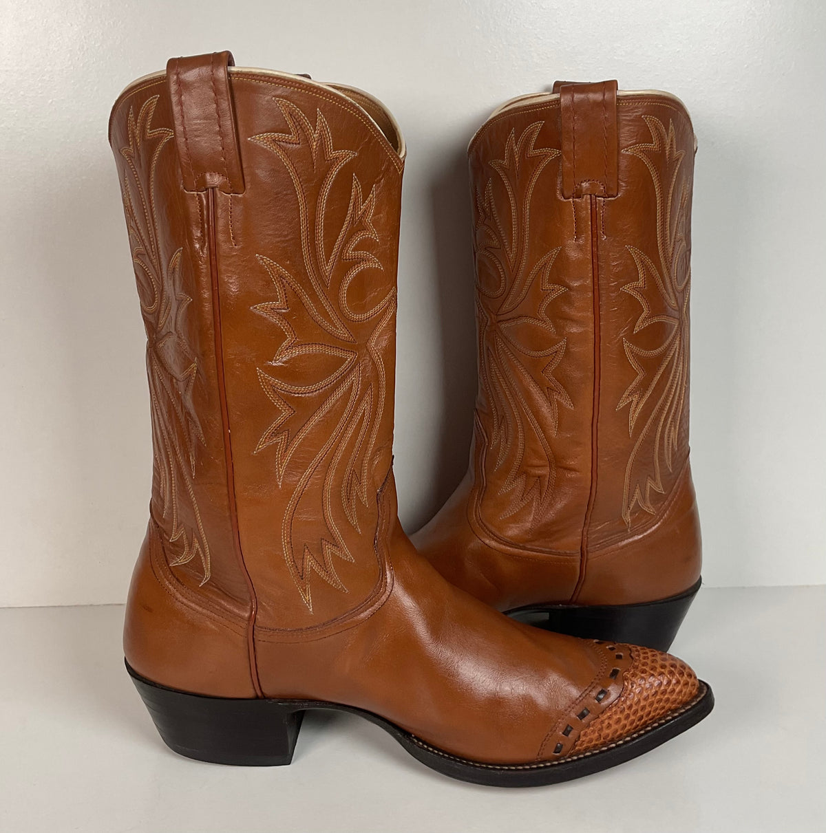 Vintage Nocona Cowboy Boots | Teju Lizard Wingtip | Men’s 10.5 D
