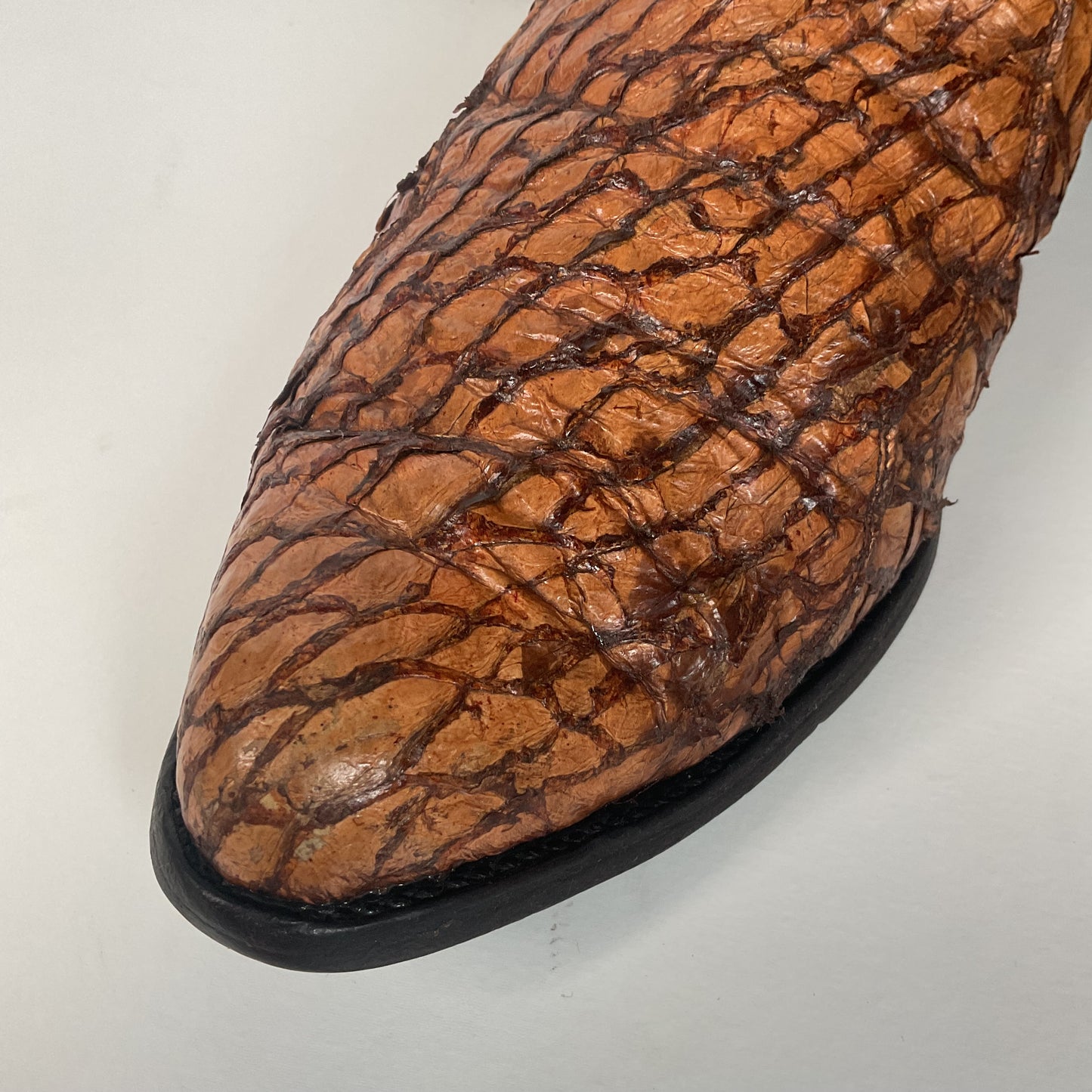 Vintage Olathe Sea Bass Cowboy Boots | Exotic | USA Made | 13 EE