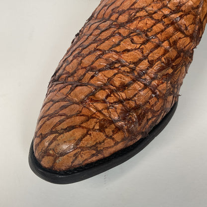 Vintage Olathe Sea Bass Cowboy Boots | Exotic | USA Made | 13 EE