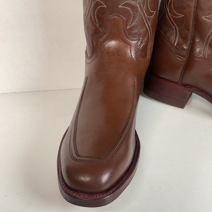 Vintage 1970s Dan Post Cowboy Boots 9 D French Toe