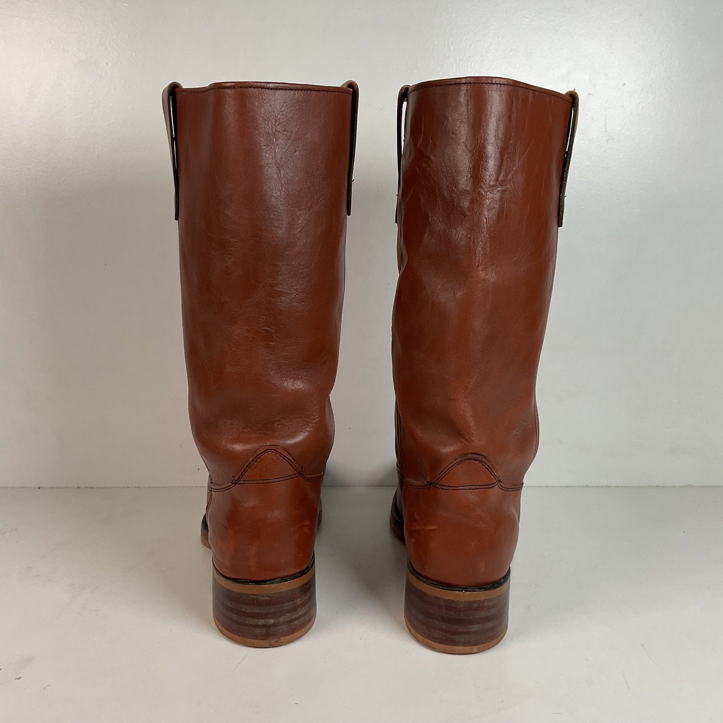 Vintage Sears Chunky Western Campus Boots 10.5 EE USA Made Cavalry Style