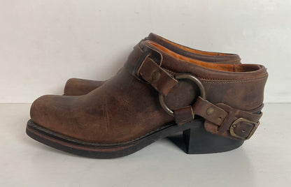 Frye Women’s Western Mule Clogs 7 M USA Made Gaucho Harness