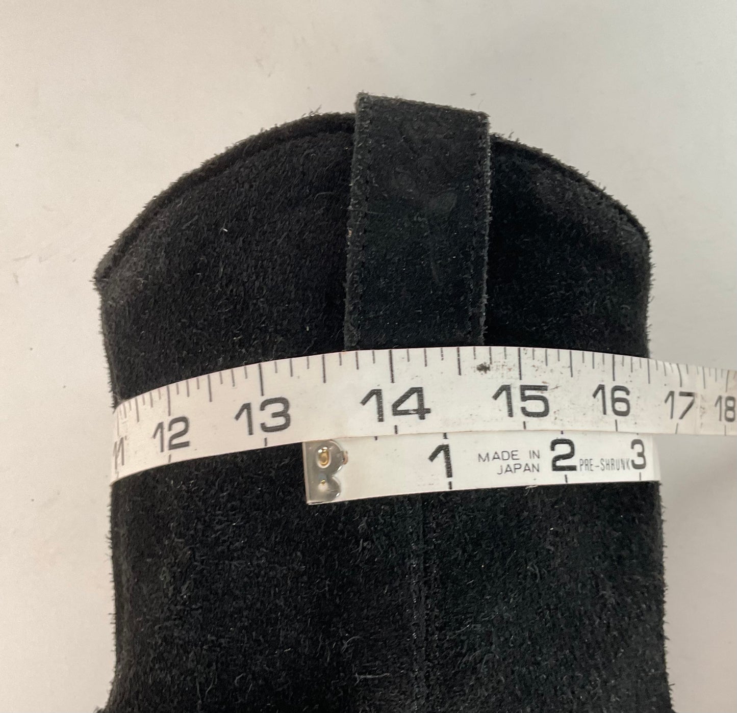 Santa Rosa Brand Cowboy Boots | Rough Out Suede | Midnight Black | Men’s 11.5