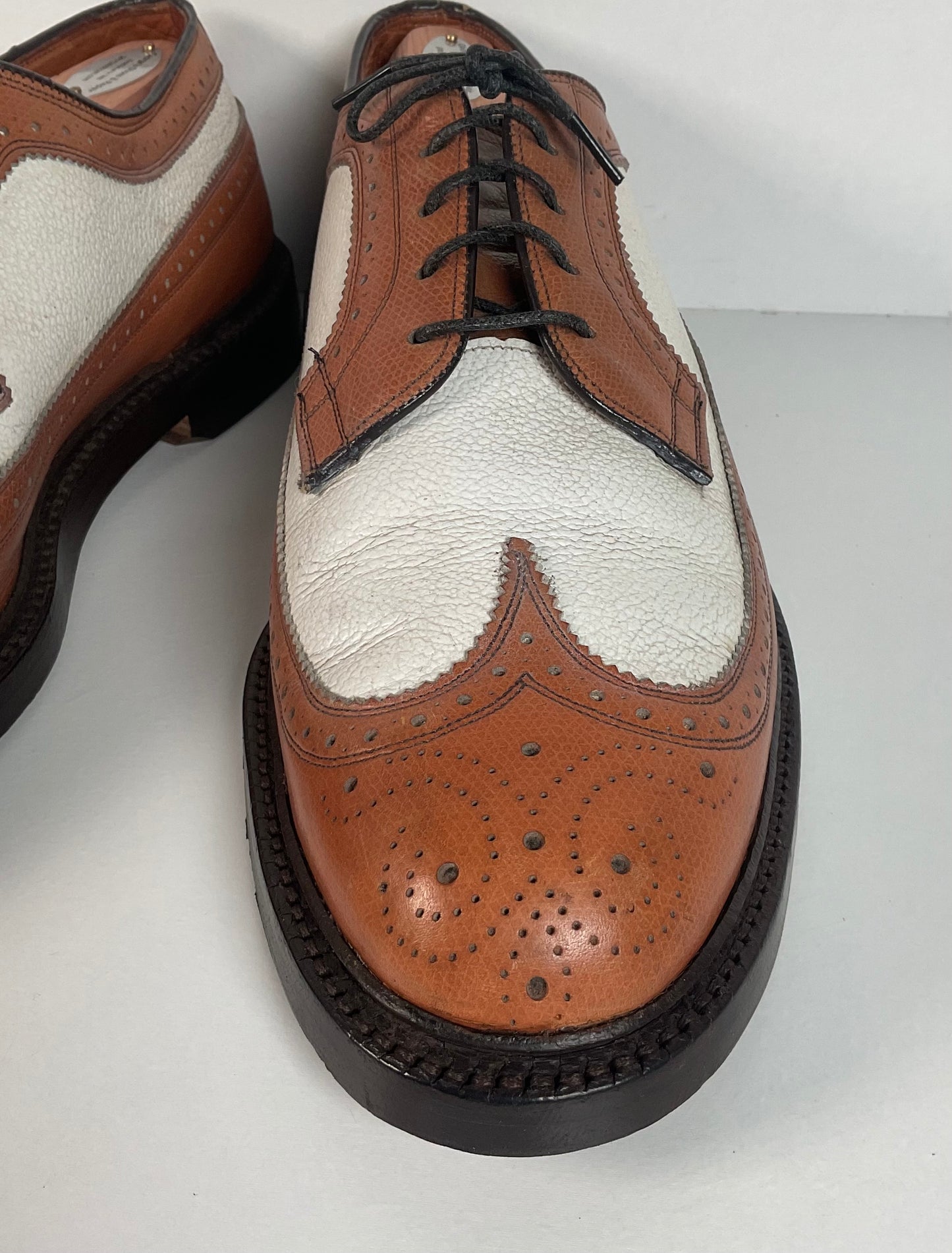 Vintage Johnston Murphy Spectator Shoes | Aristocraft | 1950s-1960s | 10 C