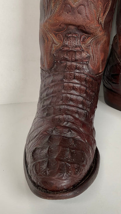 McClintock Hornback Caiman Cowboy Boots | Exotic | Men’s 9 D