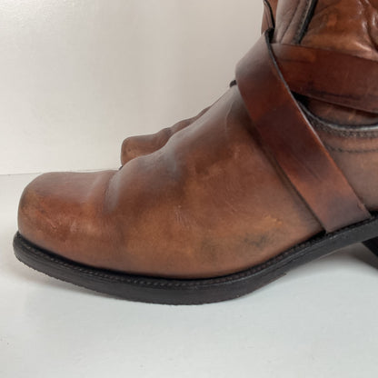 Vintage Frye Black Label | Harness Tanker Boots | Women’s 8 B