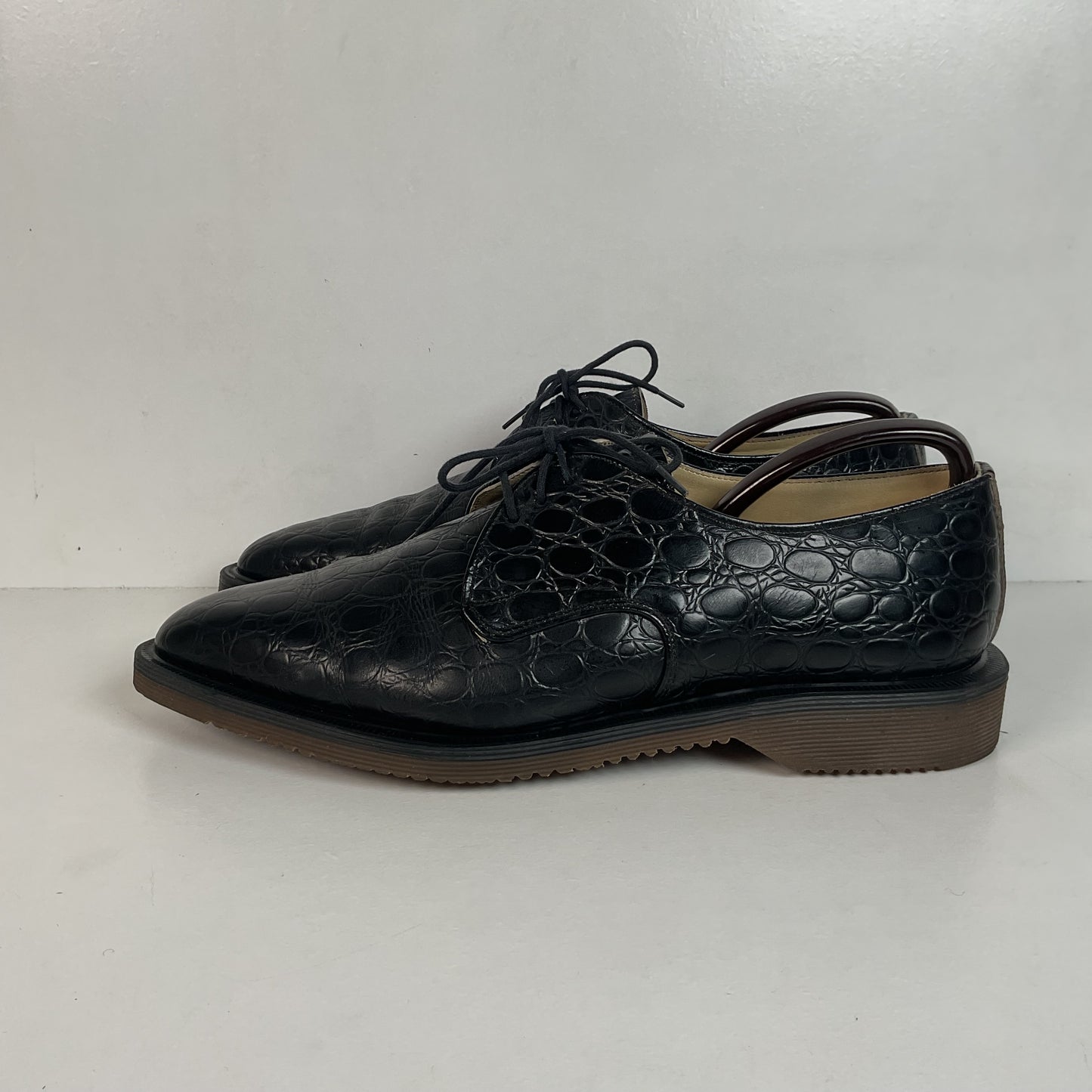 Vintage Dr. Martens Crocodile Embossed Derby Shoes Men’s 8 UK | 9 US England
