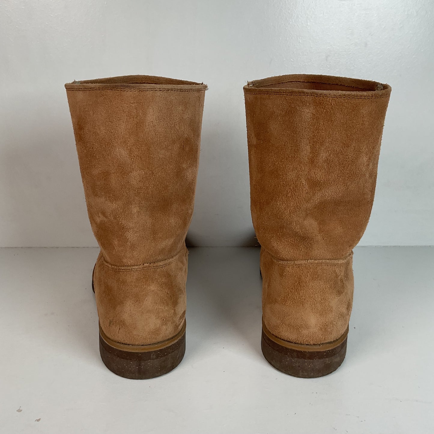 Vintage Sears Roebuck Suede Wellington Boots 8 D Wearmaster Motorcycle