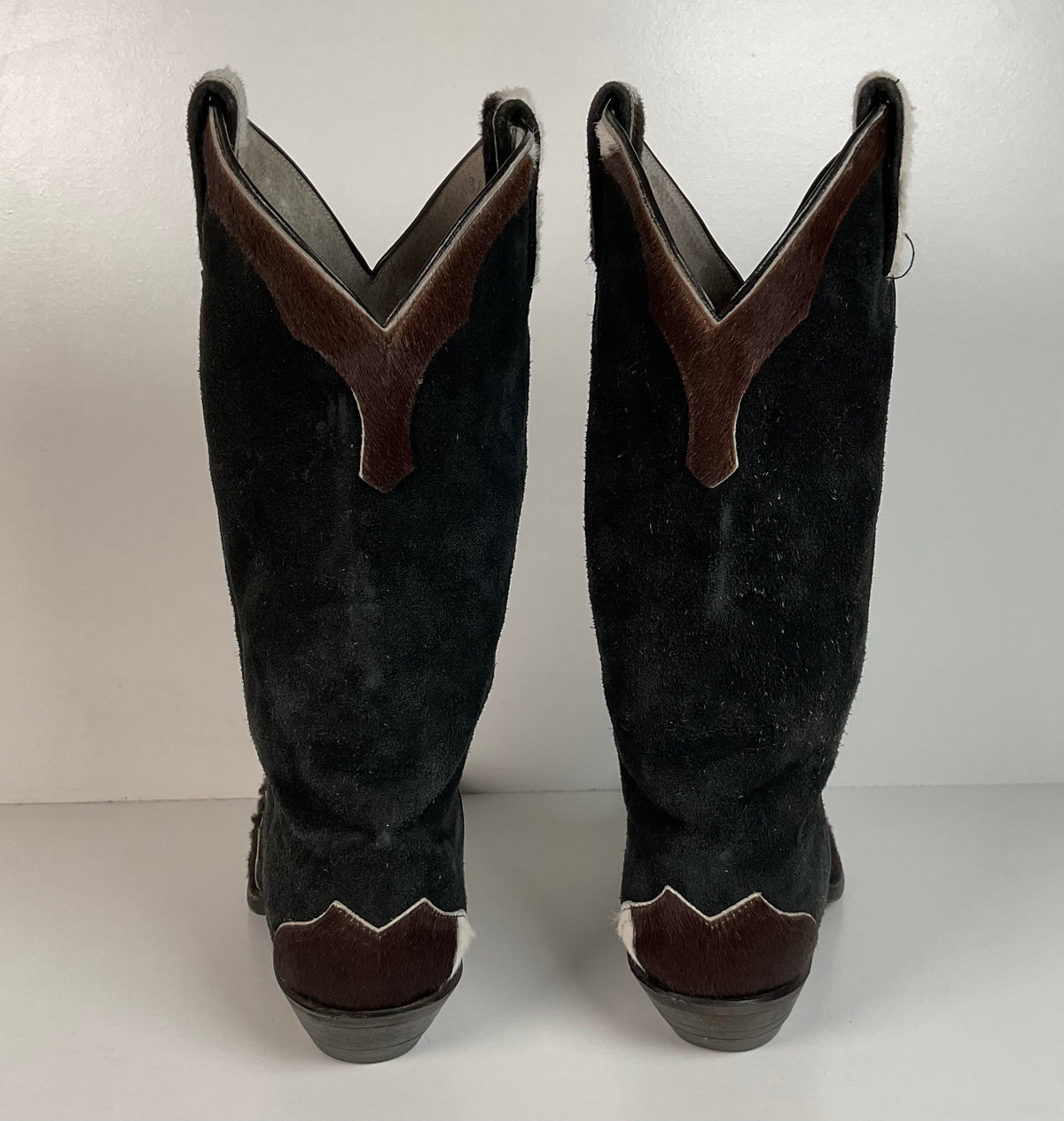 Vintage Larry Mahan Cowboy Boots | Pony Hair on Cowhide | Triad | Men’s 9.5 B