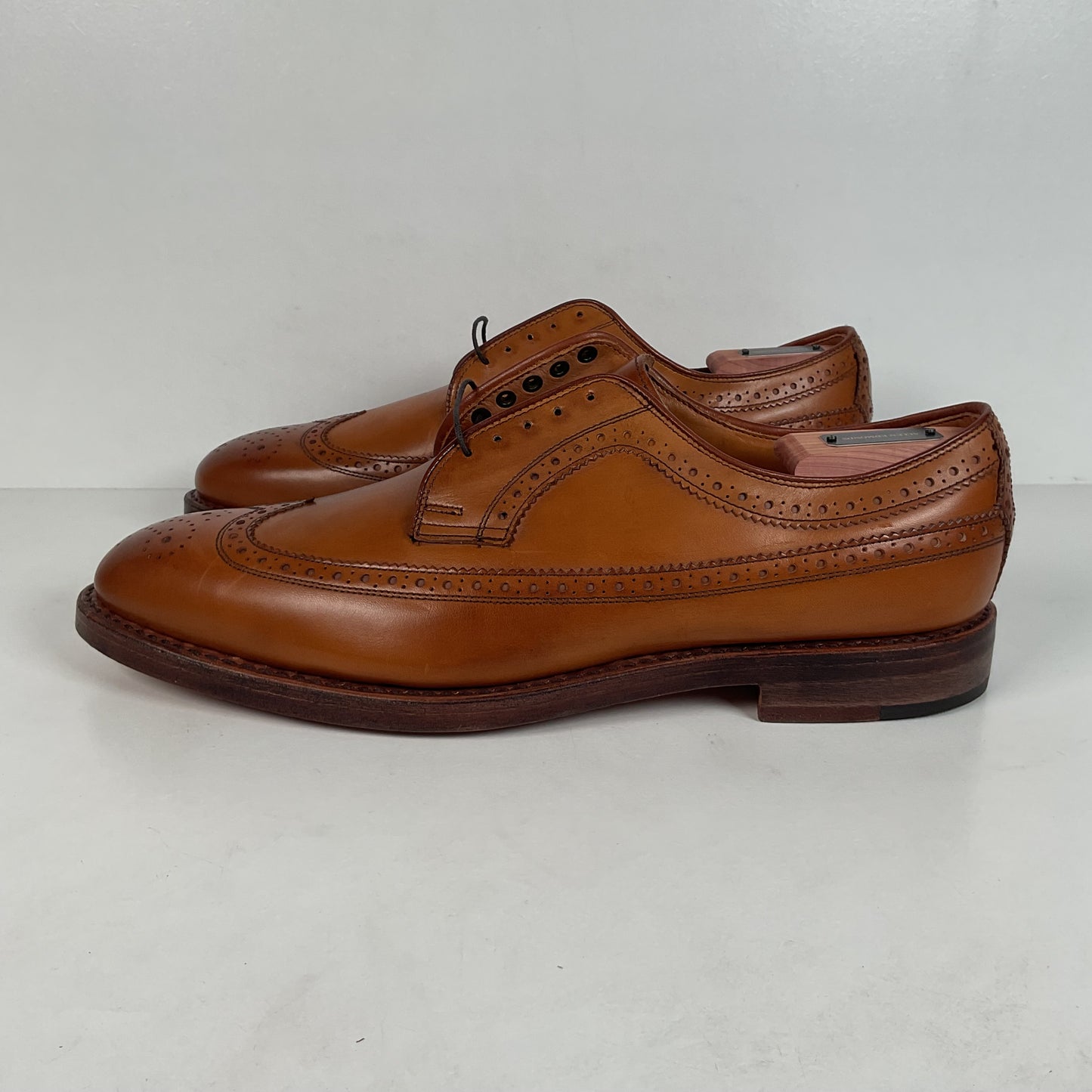 Ralph Lauren Sanderson Burnished Wingtip Shoes | USA Made | 11.5 D