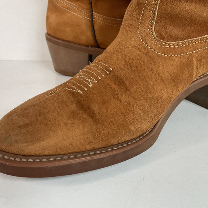 Vintage Wolverine Pig Skin Suede Cowgirl Boots | USA Made | Women’s 7.5 M