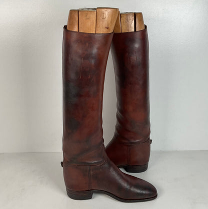 Vintage Peal & Co Polo Riding Boots | Wooden Form | Vanderbilt | King George