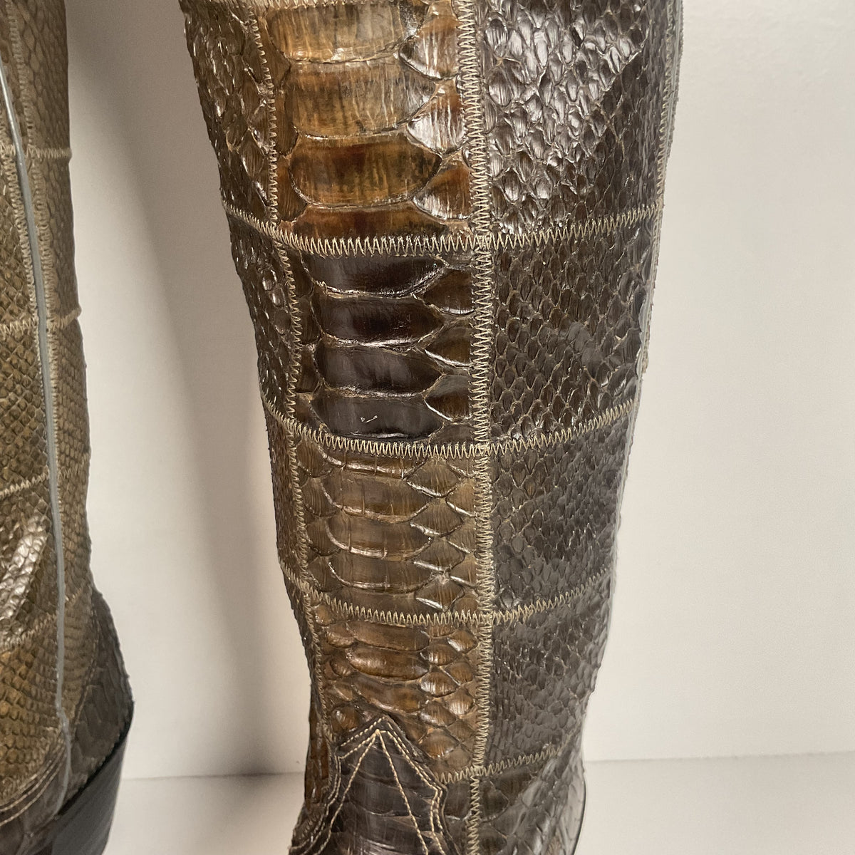 Vintage Nocona Full Python Cowgirl Boots | Snakeskin | Men’s 6 B | Women’s 7
