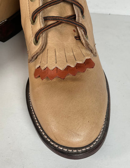 Vintage Larry Mahan Packer Boots | Cowgirl | Lace Up | USA Made | Women’s 8 M