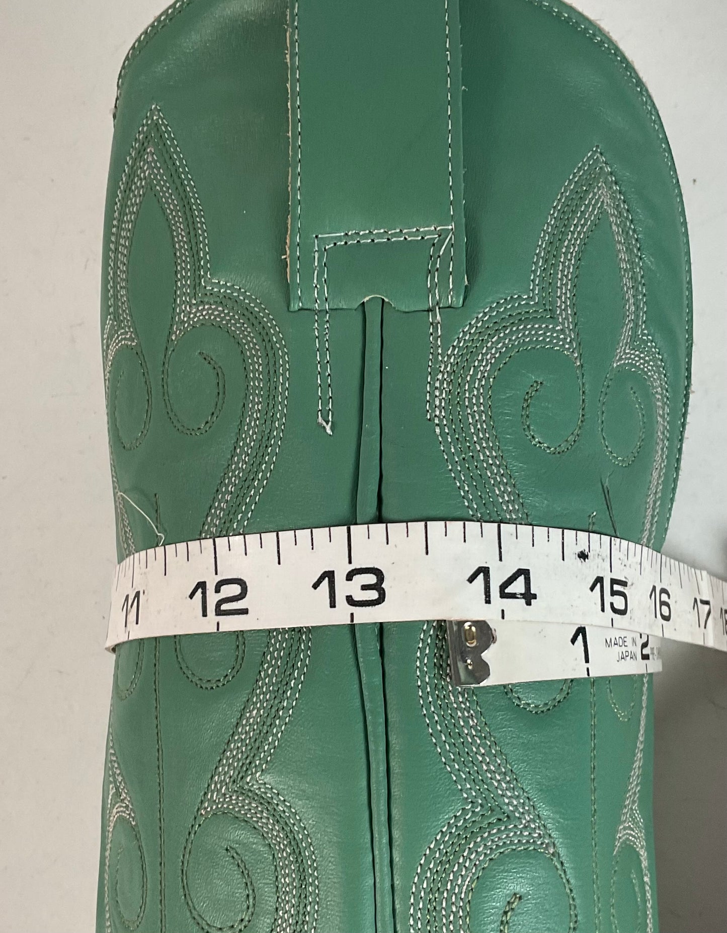 Chris Romero Tall Cowgirl Boots | Sea Foam Green | 6 M