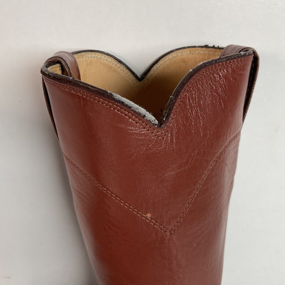 Justin Roper Boots | Brown Calfskin | USA Made | Men’s 8.5 E