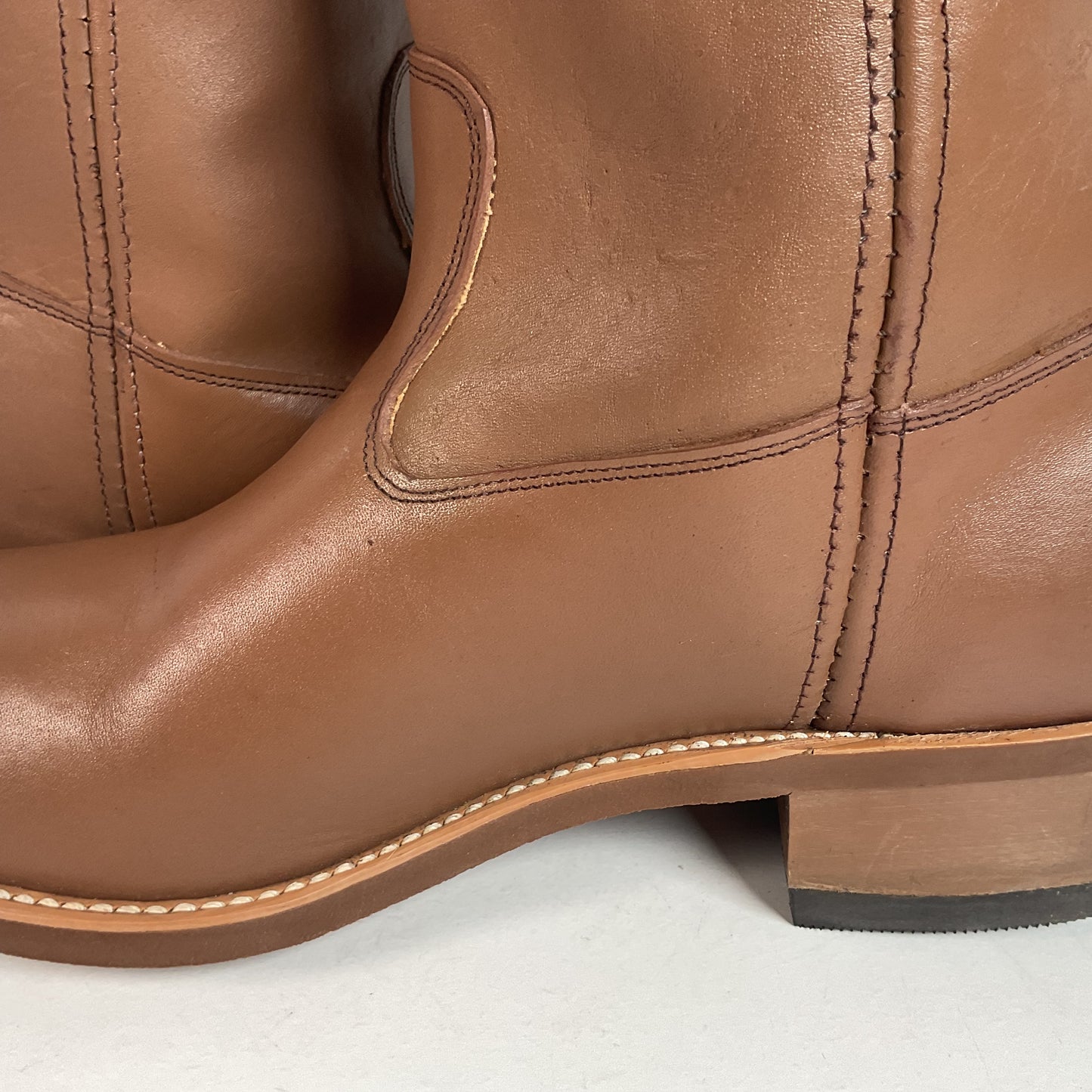 Vintage Double H Ranchwell Wellington Boots 12 D USA Made Pull On