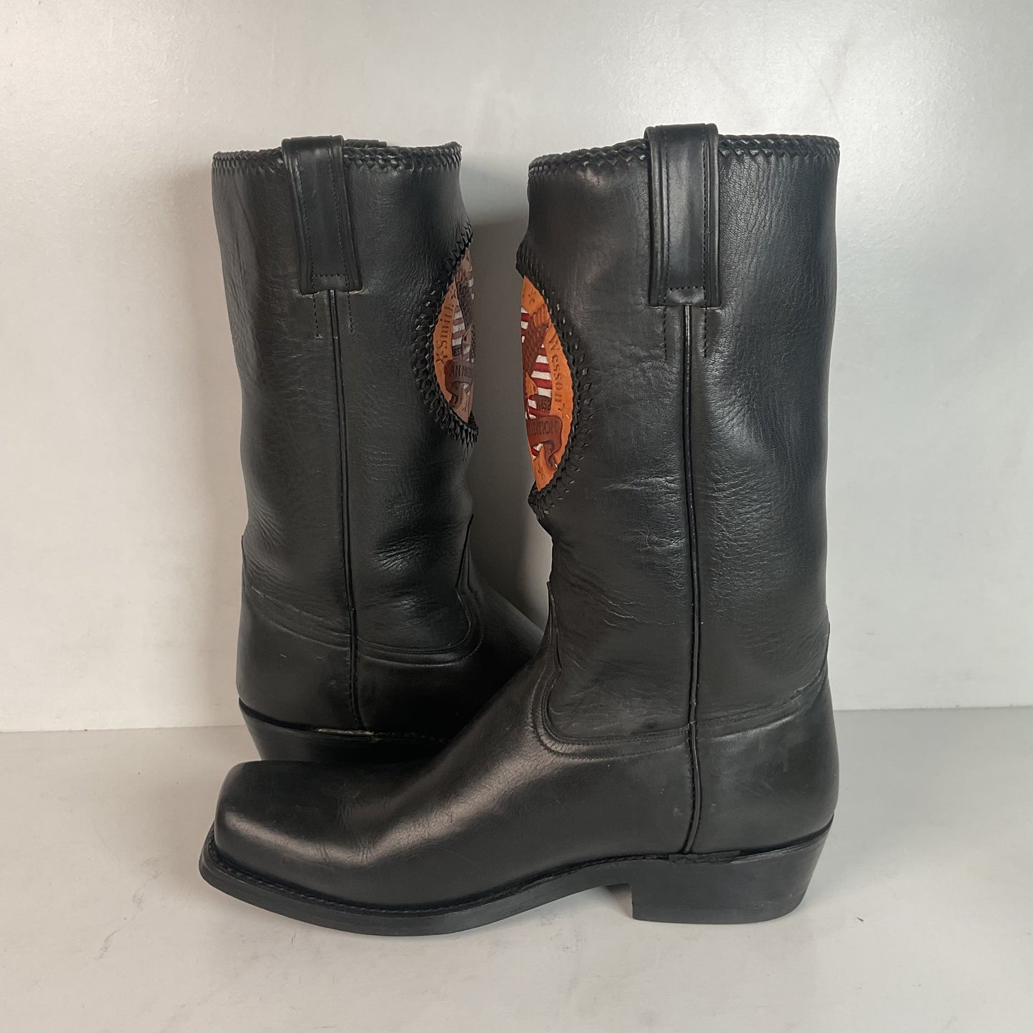 Smith And Wesson Square Toe Western Boots 9.5 EE Campus Cavalry