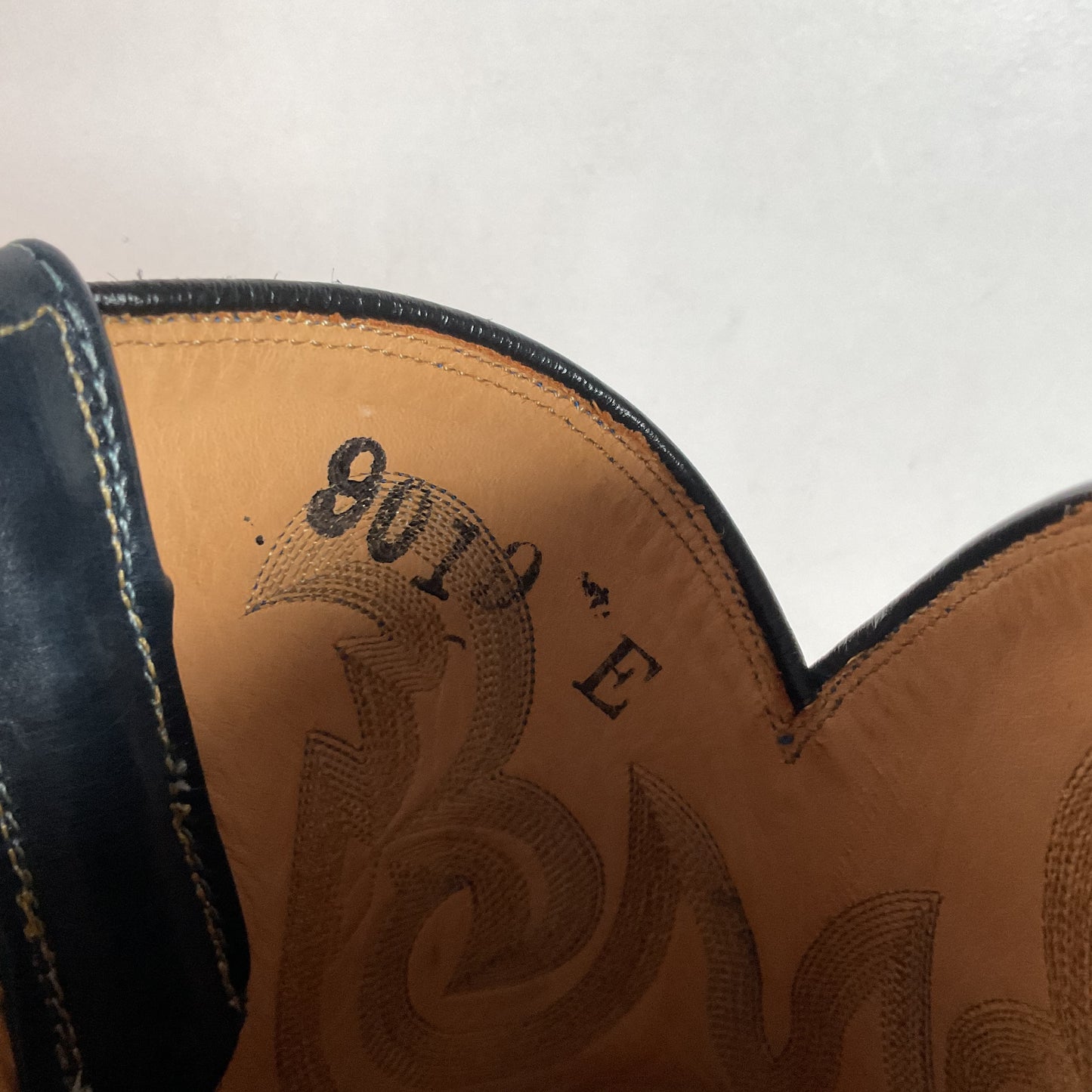 Rios of Mercedes Denim Blue Ostrich Quill Cowgirl Boots 7 C Roper Exotic