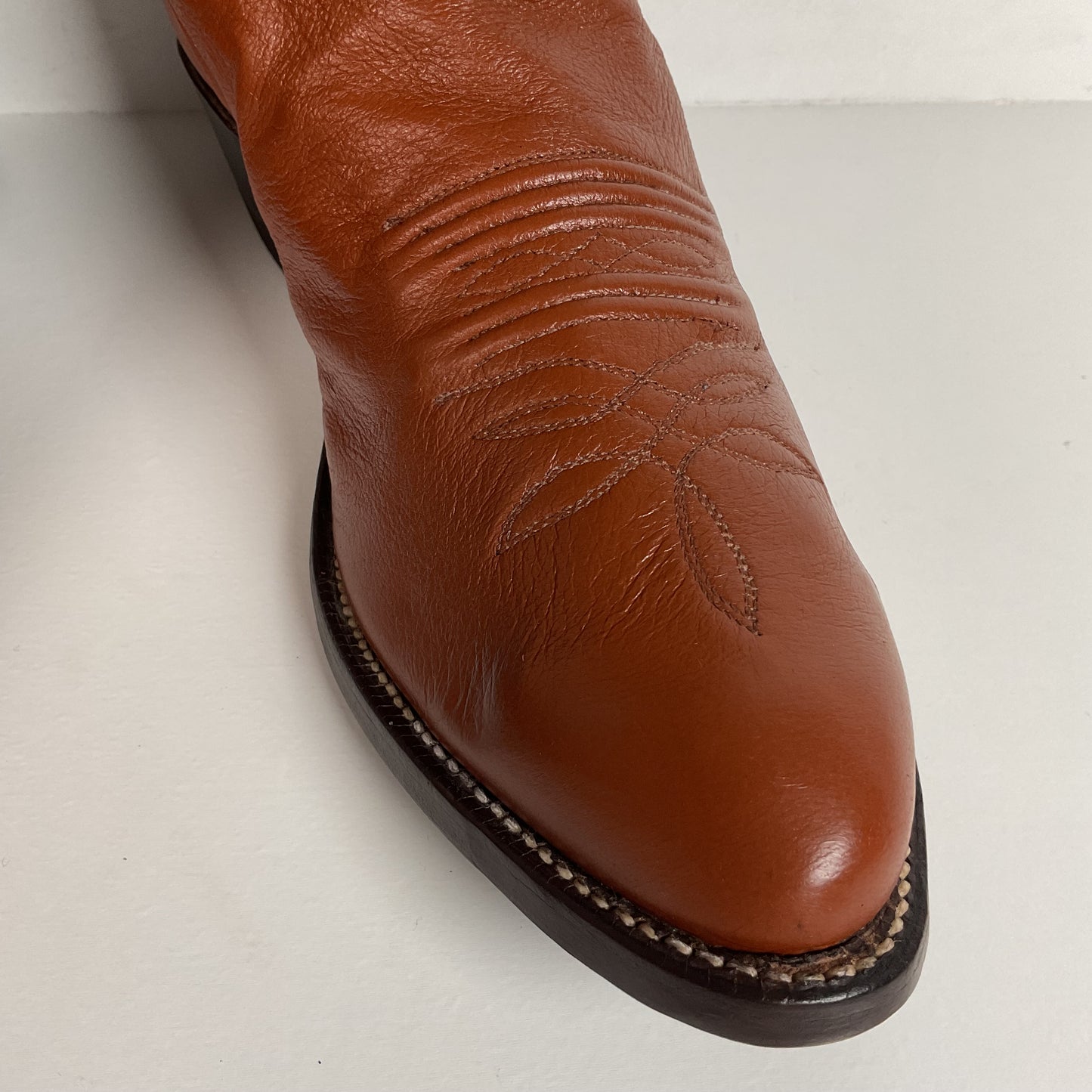 Vintage Justin Cowboy Boots | Deer Skin | USA Made | Men’s 9 D