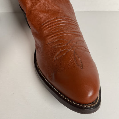Vintage Justin Cowboy Boots | Deer Skin | USA Made | Men’s 9 D